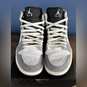Nike Air Jordan 1 Mid SE Craft Cement Grey White Black